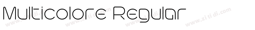 Multicolore Regular字体转换